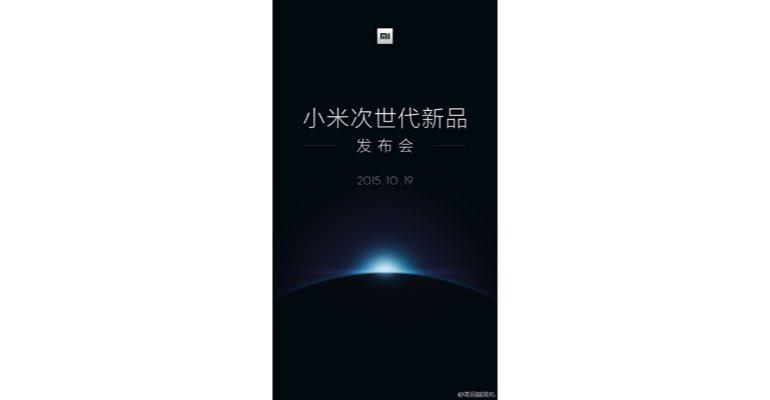 Xiaomi Mi 5 met MediaTek processor wordt op 19 oktober gepresenteerd
