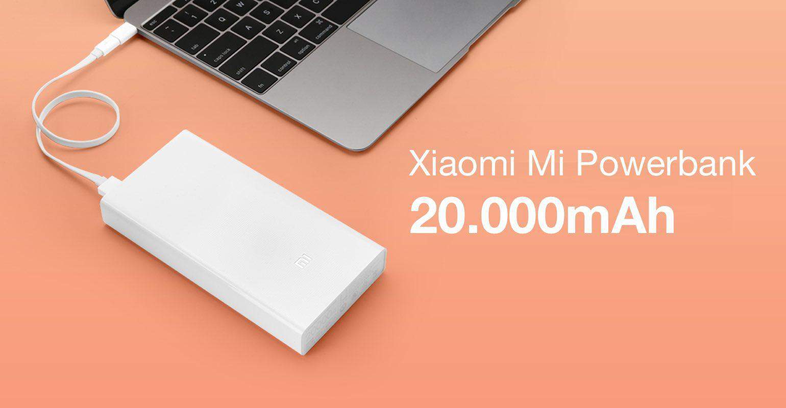 Xiaomi introduceert Mi Powerbank met 20000 mAh capaciteit