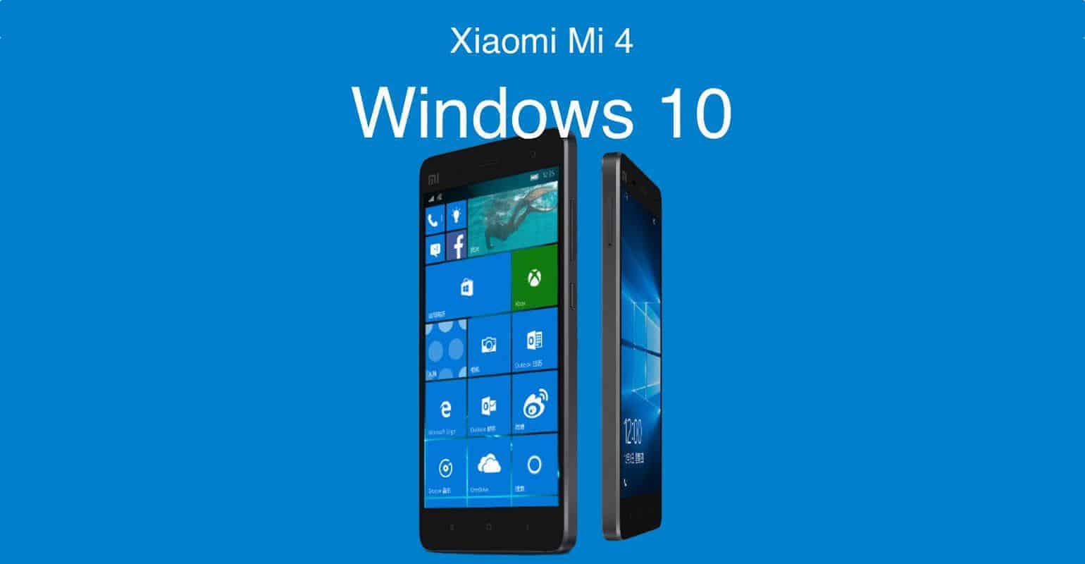 Windows 10 vanaf 3 december te installeren op Xiaomi Mi 4