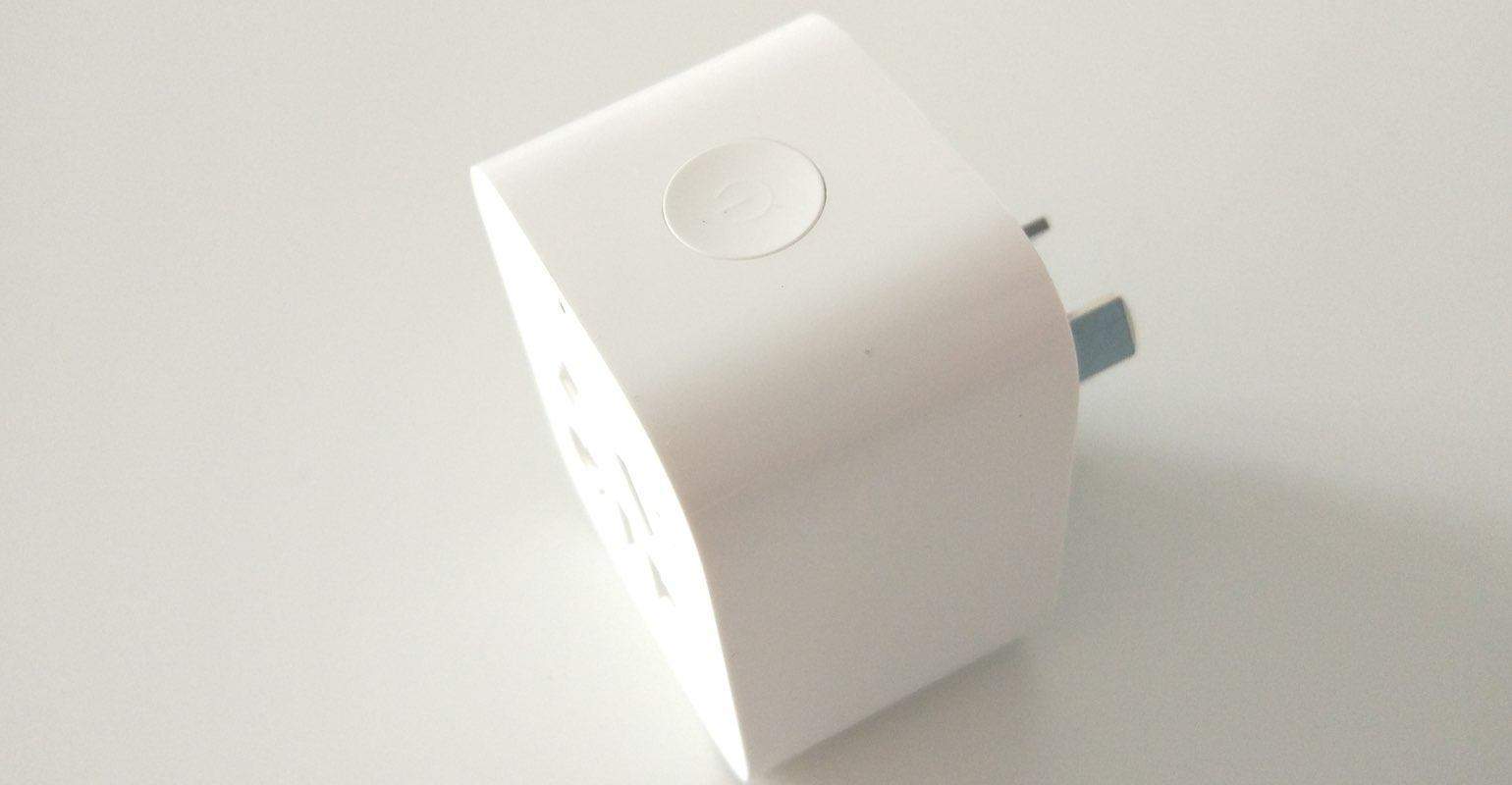 Xiaomi Mi Smart WiFi socket knop