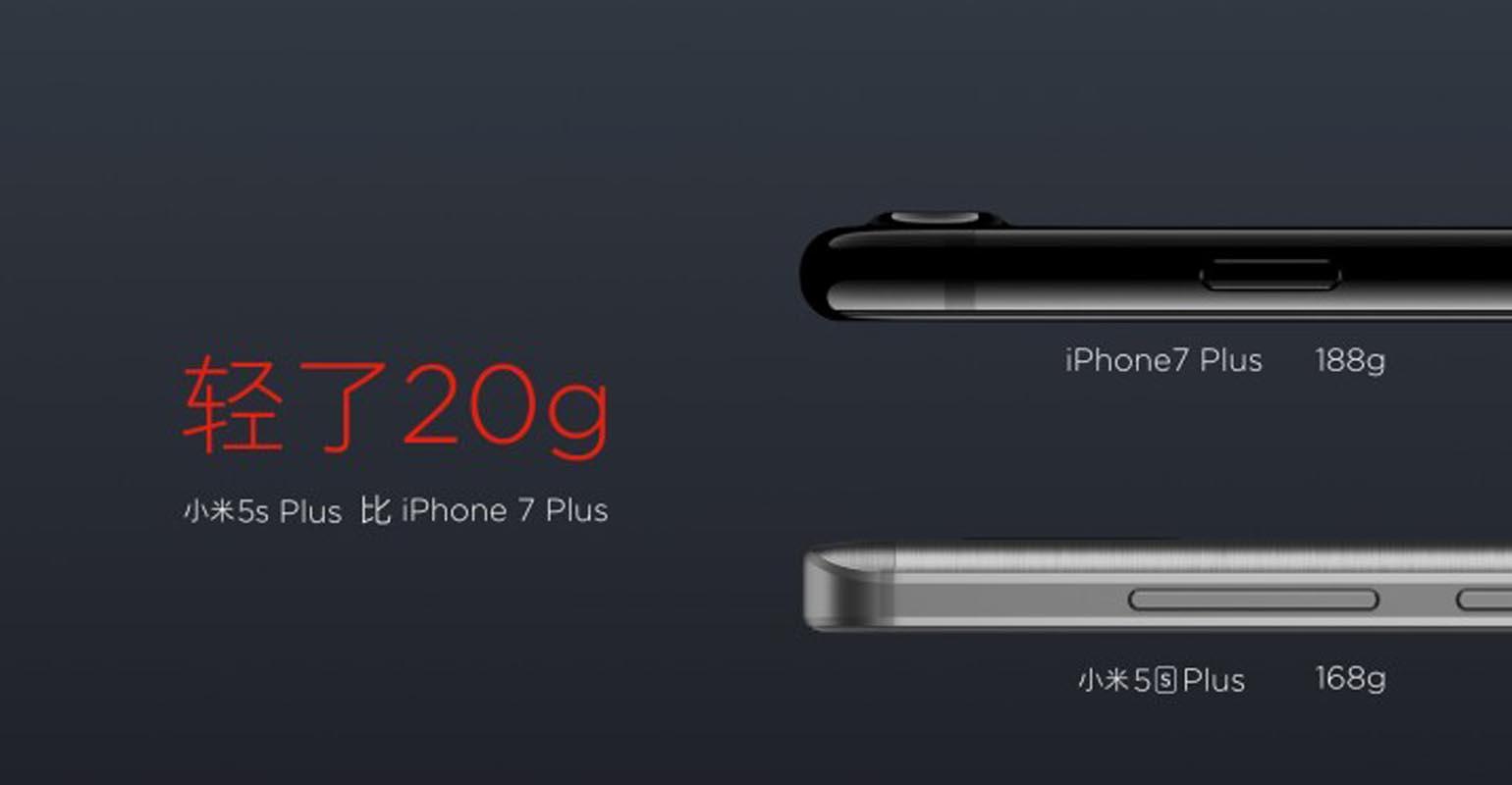 Vergelijking Xiaomi Mi 5s Plus en iphone 7 Plus