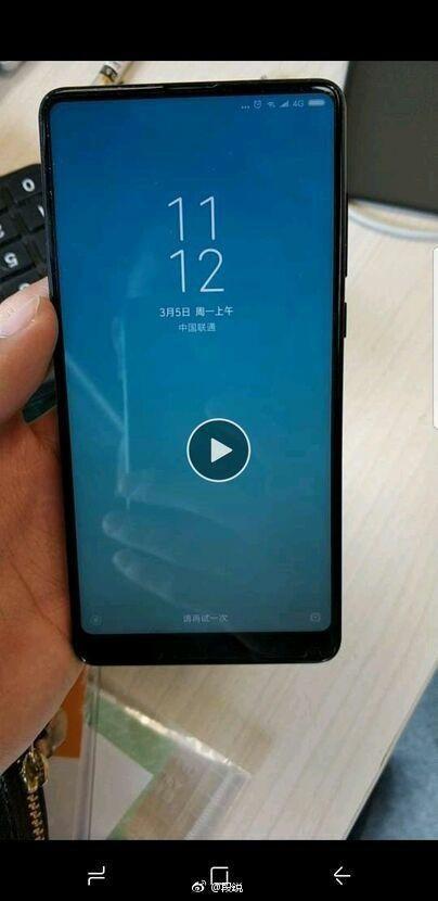 Xiaomi MI MIX 2S Leaked Photo Front