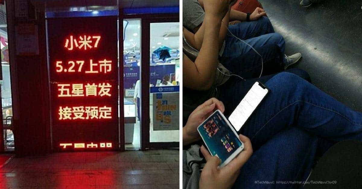 Xiaomi Mi 7 pre-sale en metro