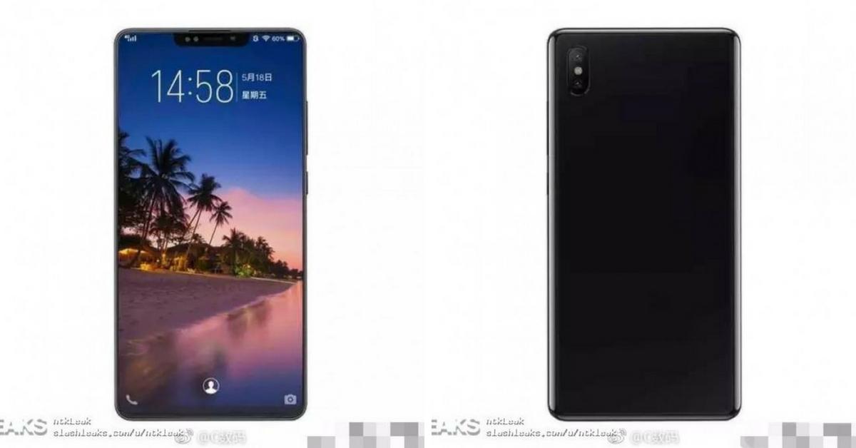 Xiaomi Mi 8 voorkant en Xiaomi Mi 8 achterkant