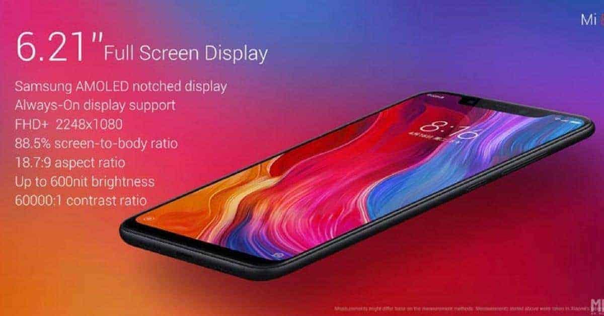 Xiaomi Mi 8 specs voor verkoop