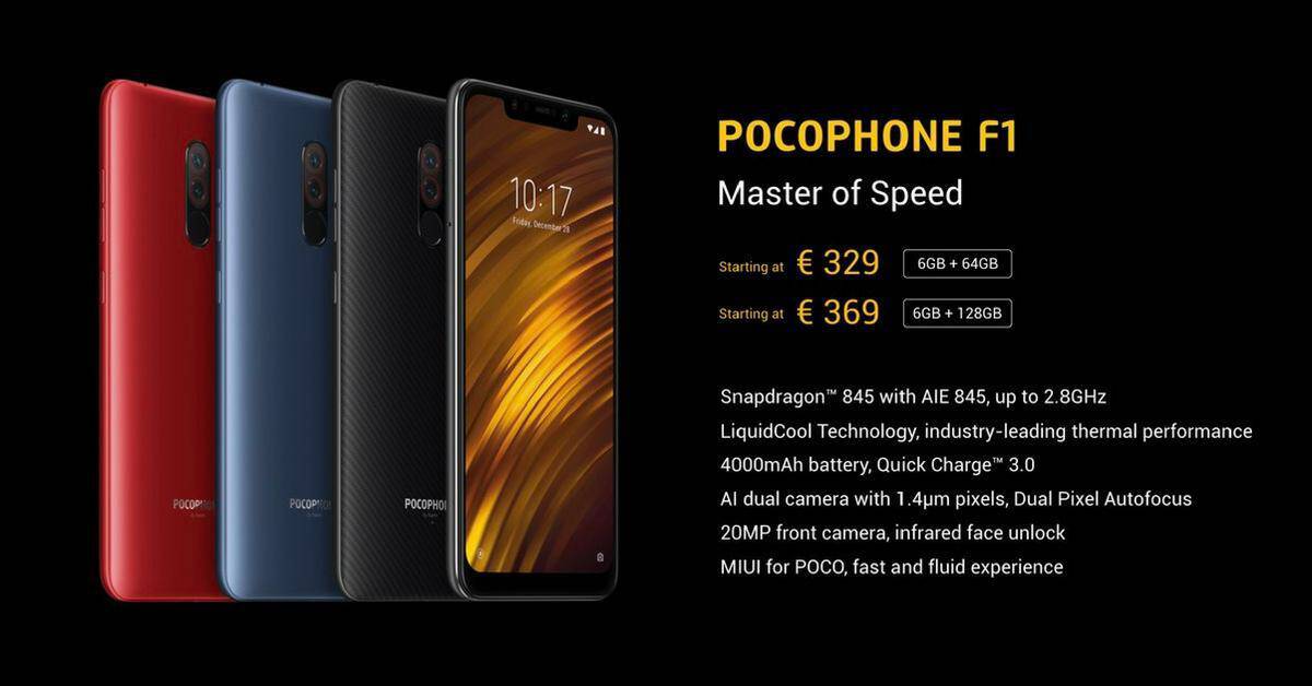 Prijs Xiaomi Pocophone F1