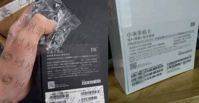 Xiaomi Mi 6 en Xiaomi Mi 6 Plus verpakking